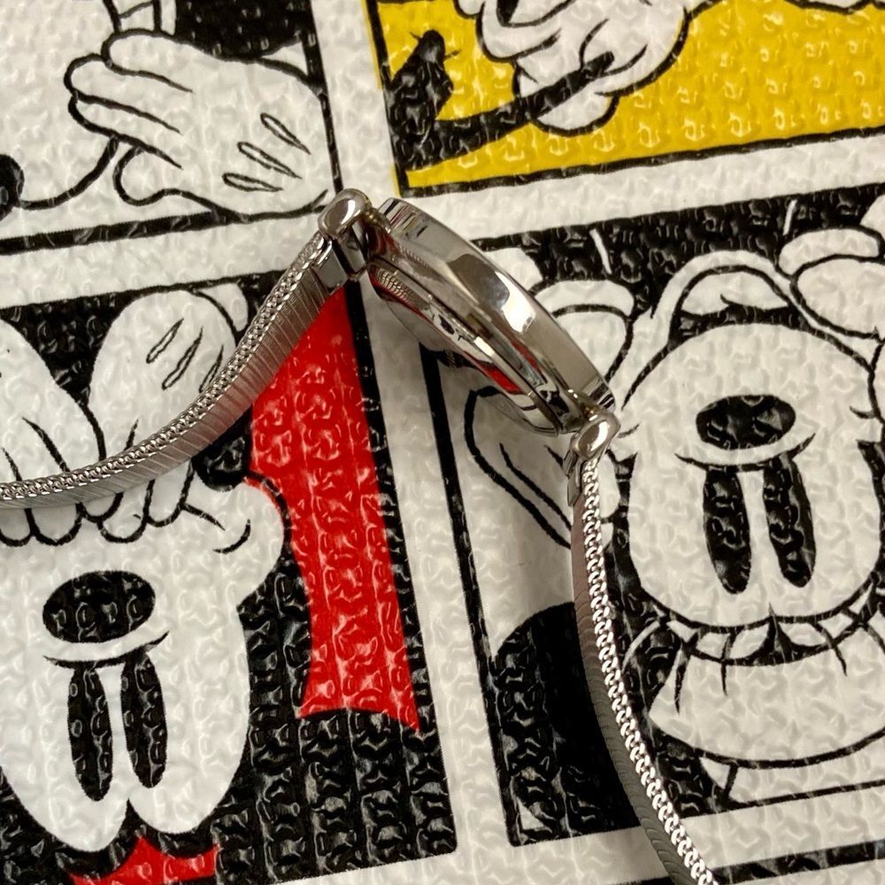 Disney x Skagen Minimalist Mickey Mouse Silhouette Stainless Steel Ladies Watch - Picture 12 of 16